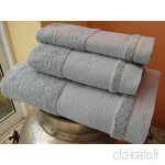Qualité Supérieure UNI de serviettes de bain - 3 pièces - Réf. finera - Drap de bain + serviette + serviette - B01F406GR6